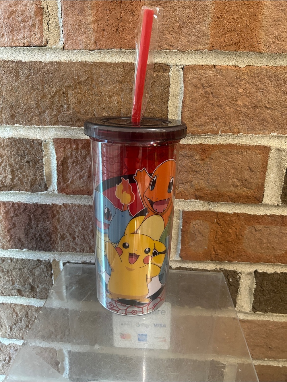 Pokemon Character Tumbler with Straw - Pikachu, Charmander, Squirtle